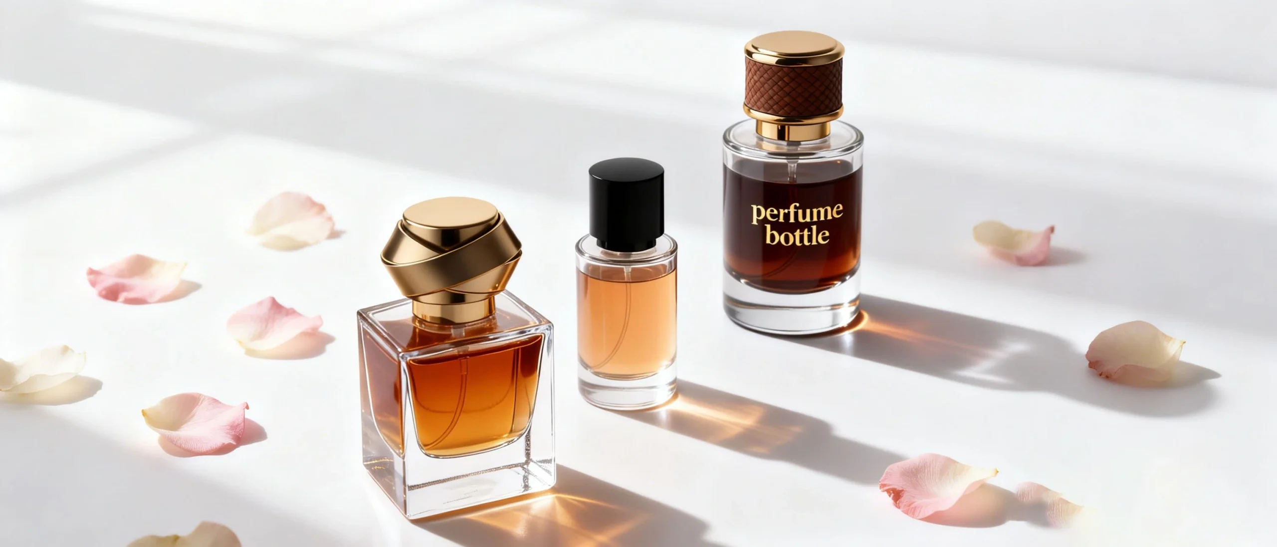 Elegant Creative Empty Glass Perfume Bottle