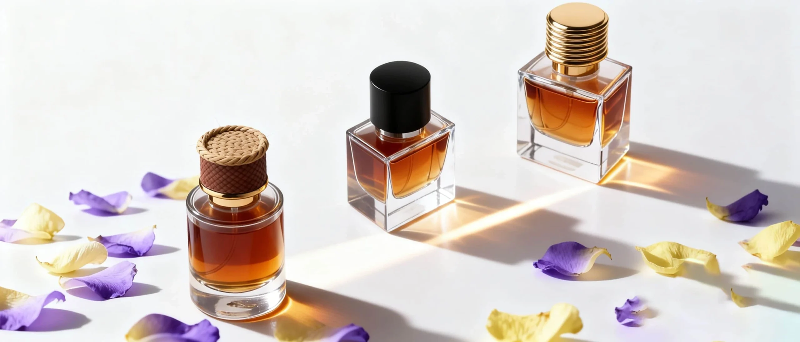 Fancy Perfume Bottle With Spray Pump And Cap
