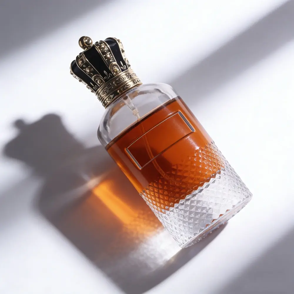 Thick Bottom Luxury Empty Glass Perfume Bottle With Cap Xs493 (3)