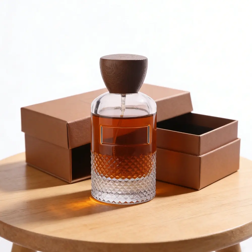 Thick Bottom Luxury Empty Glass Perfume Bottle With Cap Xs493 (4)